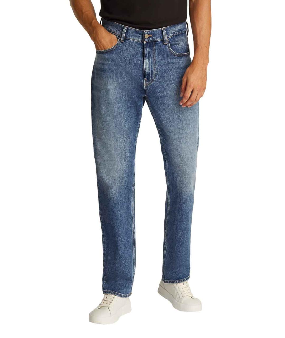 TOMMY HILFIGER Синие прямые джинсы, фото 4