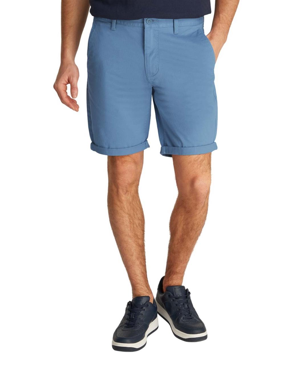 TOMMY HILFIGER Голубые хлопковые шорты, фото 4