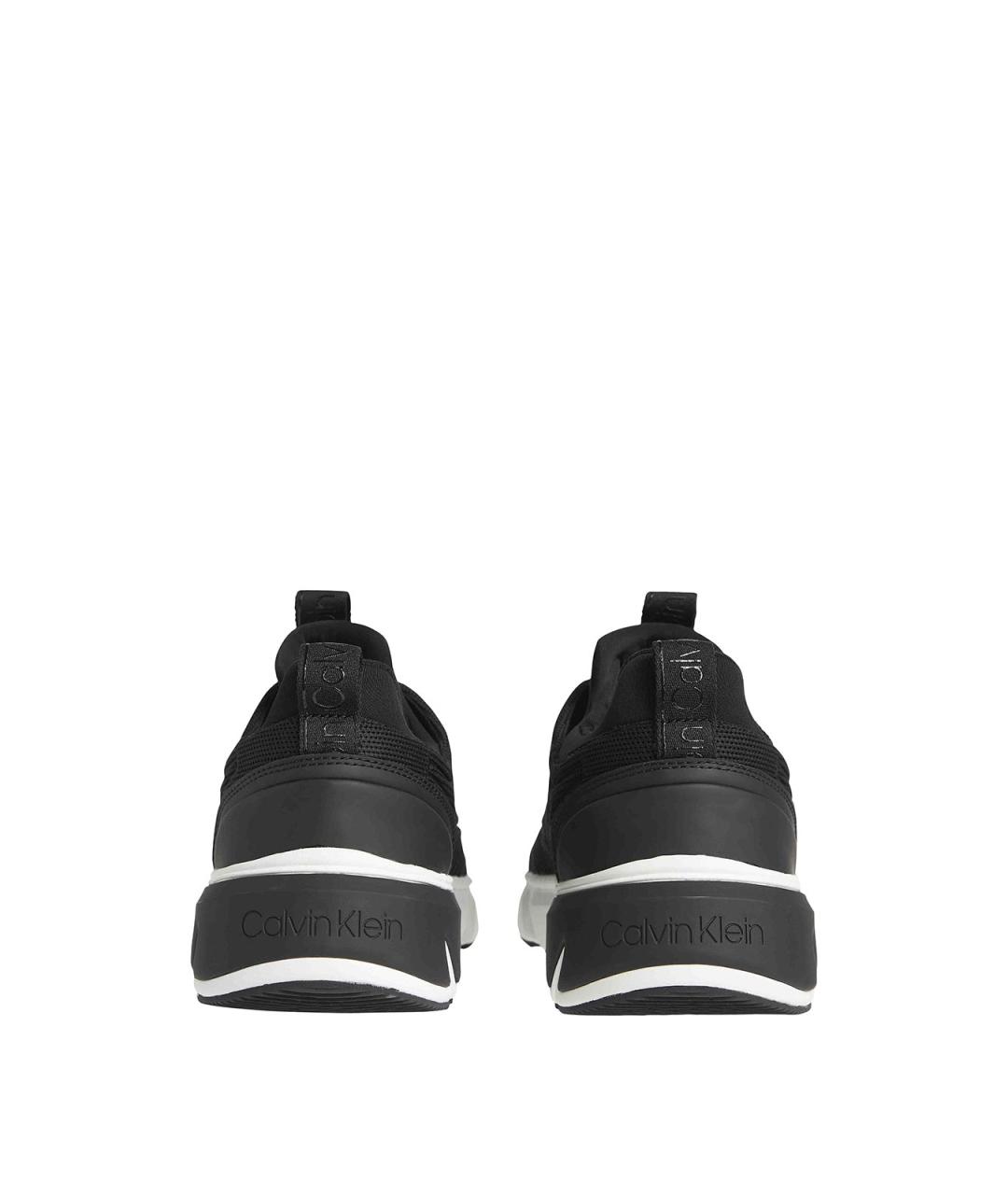 CALVIN KLEIN Черные текстильные низкие кроссовки / кеды, фото 2