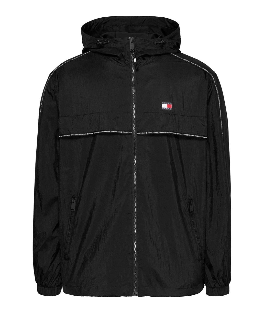TOMMY HILFIGER Черная полиамидовая куртка, фото 1