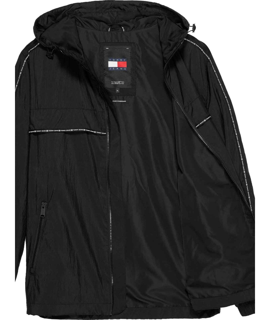 TOMMY HILFIGER Черная полиамидовая куртка, фото 2