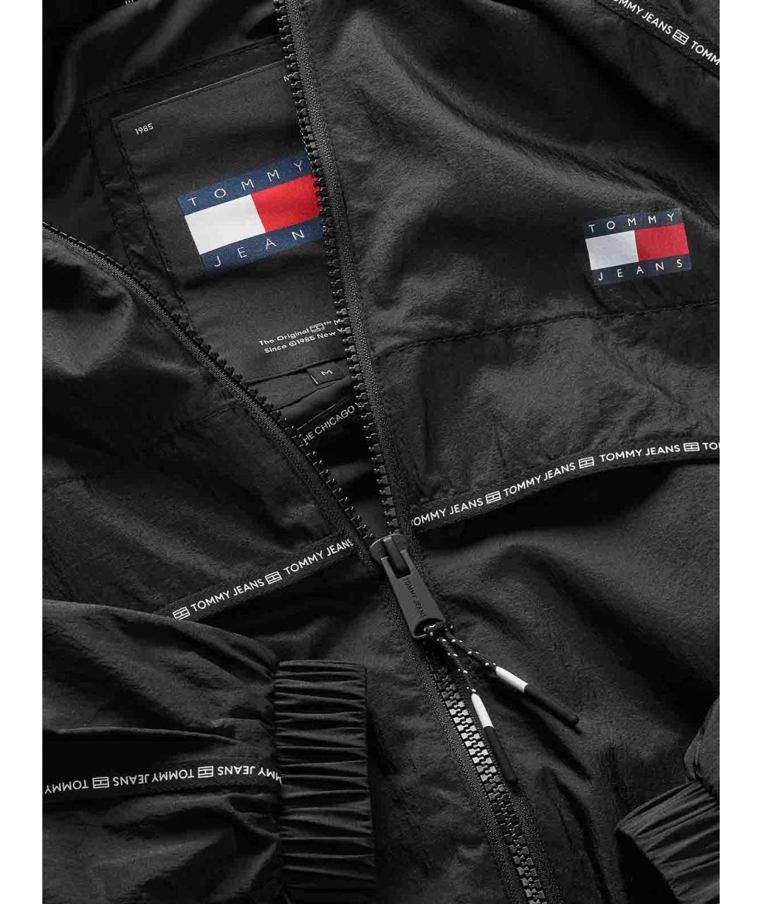 TOMMY HILFIGER Черная полиамидовая куртка, фото 4