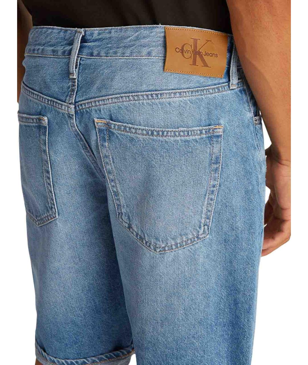 CALVIN KLEIN Голубые хлопковые шорты, фото 6