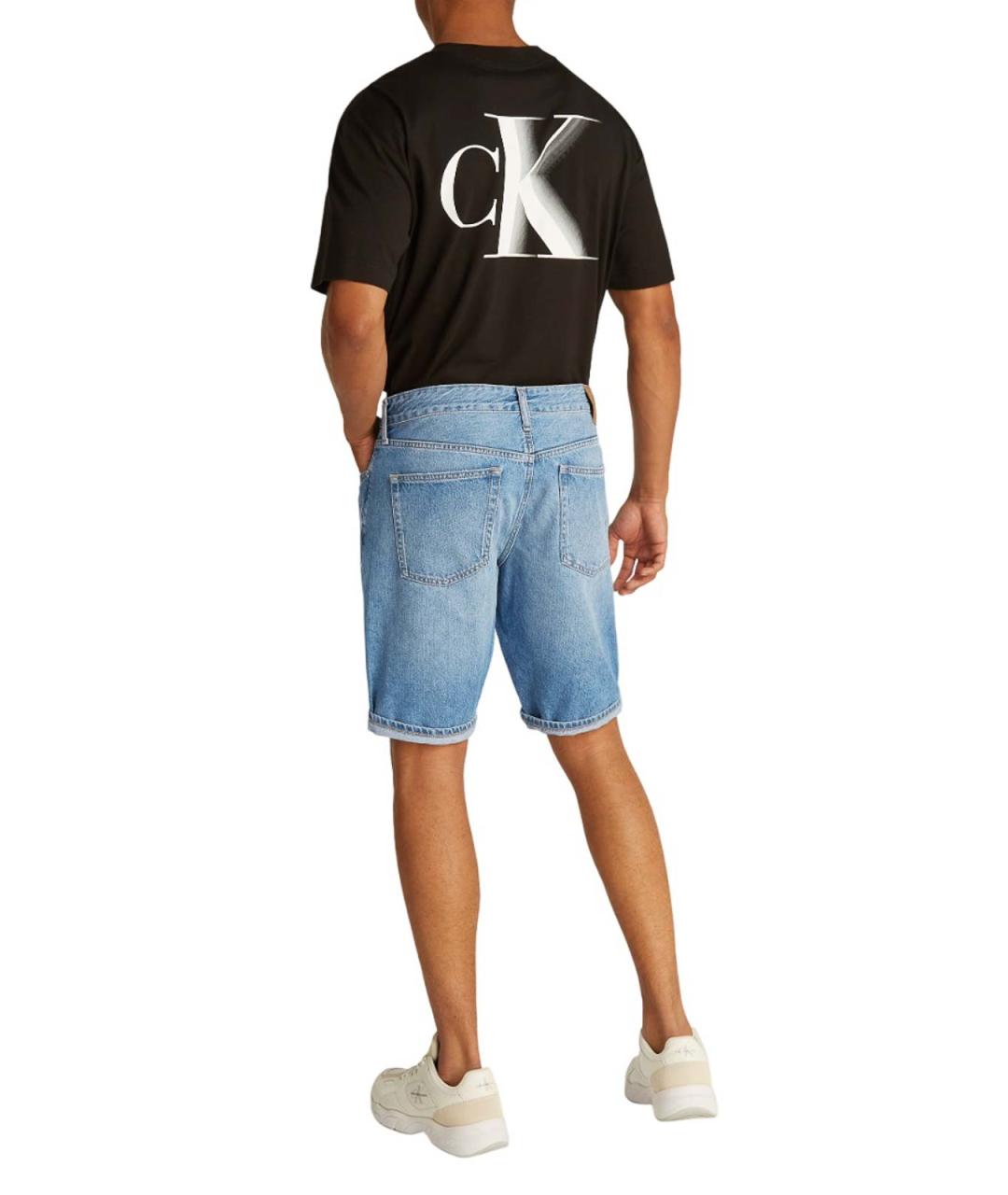 CALVIN KLEIN Голубые хлопковые шорты, фото 5