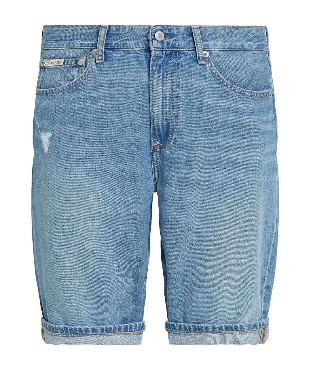 CALVIN KLEIN Голубые хлопковые шорты, фото 1