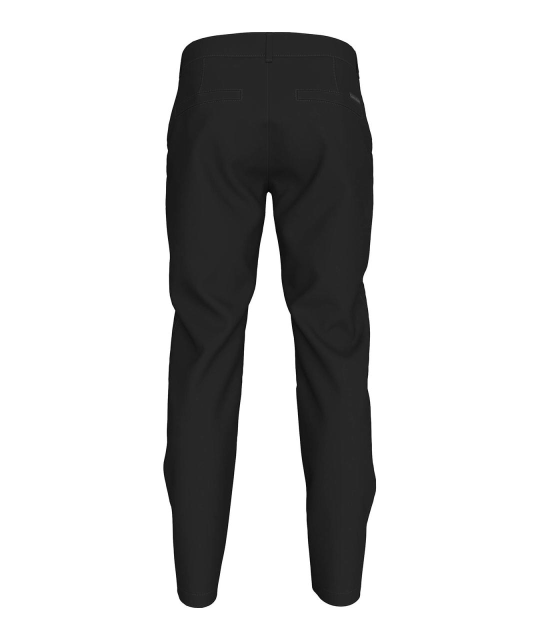 CALVIN KLEIN Черные хлопковые повседневные брюки, фото 2