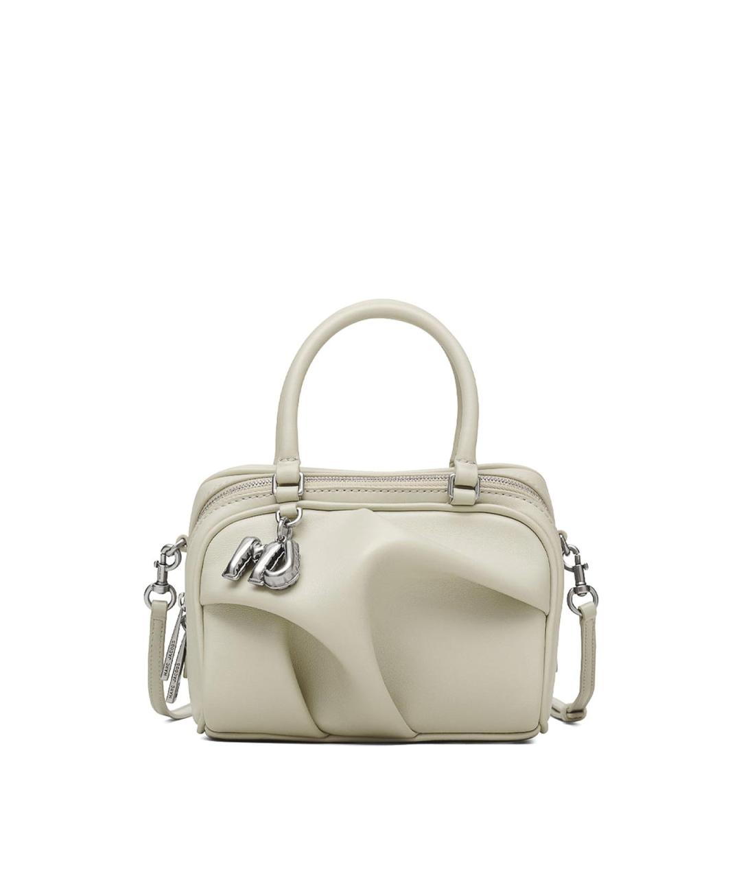 MARC JACOBS Бежевая кожаная сумка с короткими ручками, фото 1