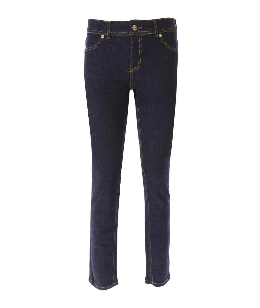 VERSACE JEANS COUTURE Синие хлопковые джинсы слим, фото 1