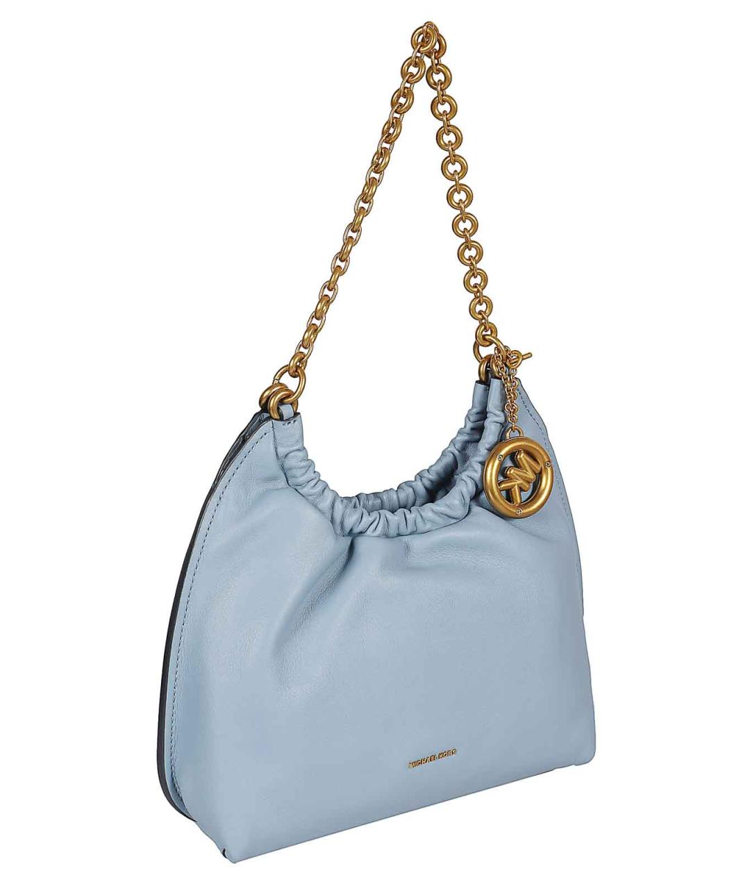 MICHAEL KORS Голубая кожаная сумка тоут, фото 2