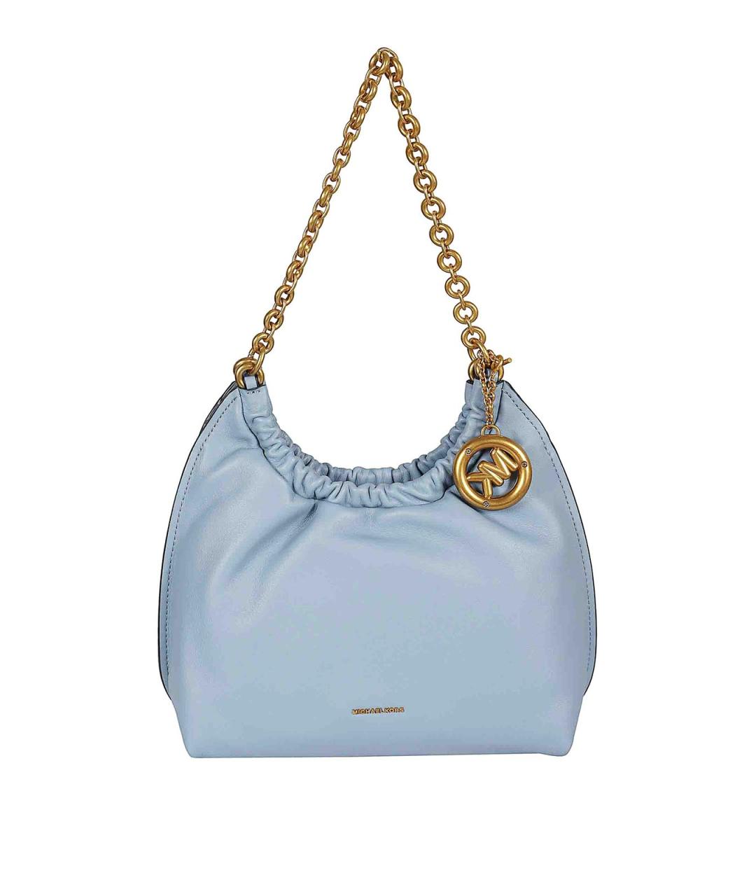 MICHAEL KORS Голубая кожаная сумка тоут, фото 1