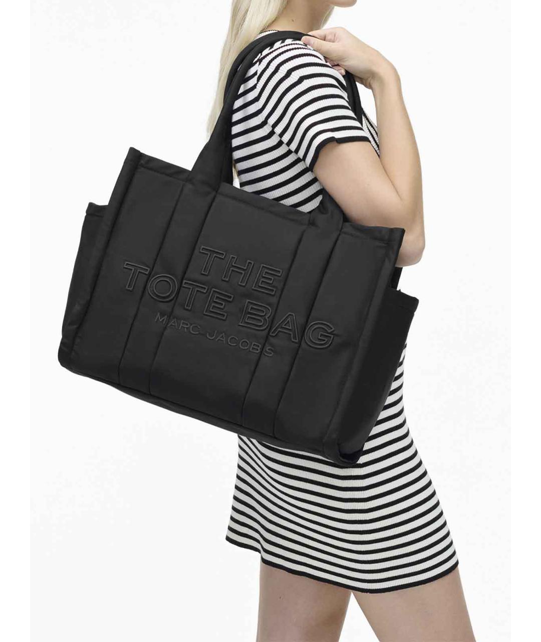 MARC JACOBS Черная тканевая сумка тоут, фото 3