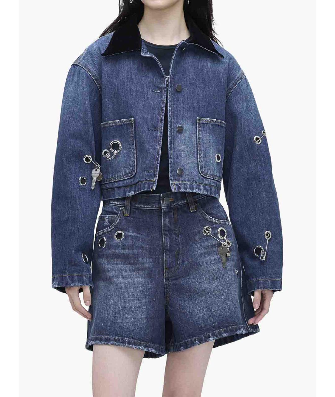 MARC JACOBS Синяя хлопковая куртка, фото 4
