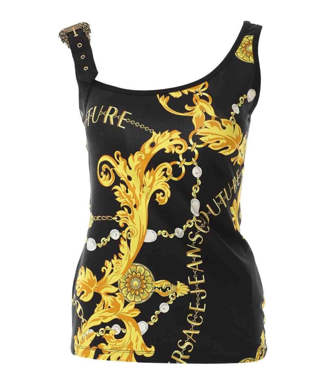 VERSACE JEANS COUTURE Мульти хлопковая майка, фото 1