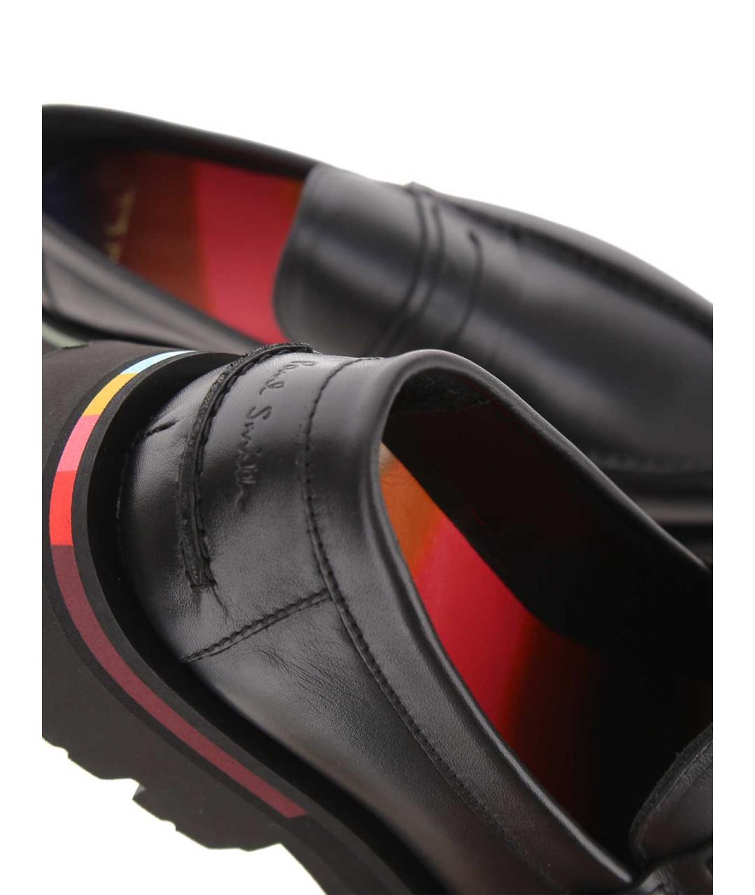 PAUL SMITH Черные кожаные лоферы, фото 5