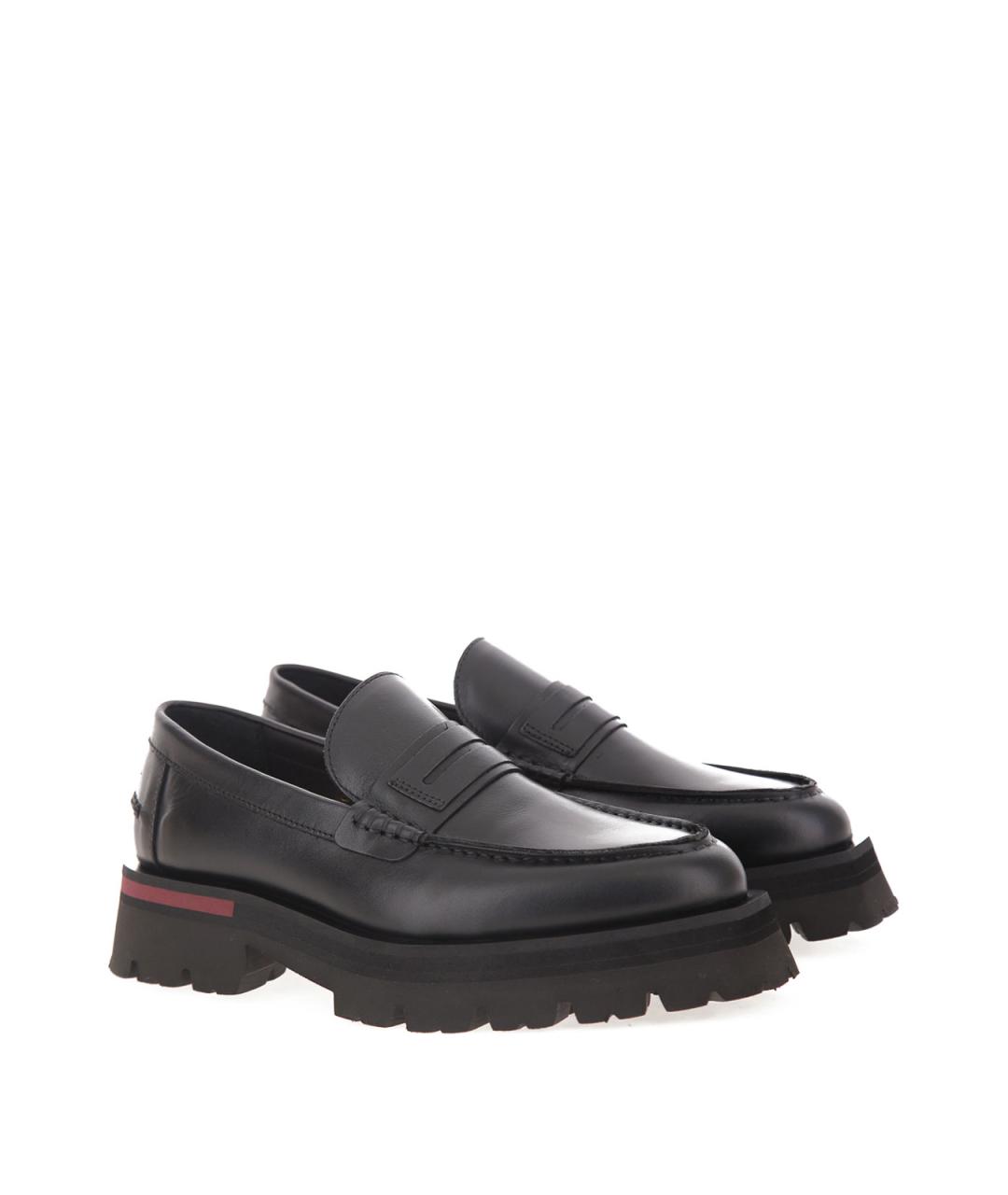 PAUL SMITH Черные кожаные лоферы, фото 3