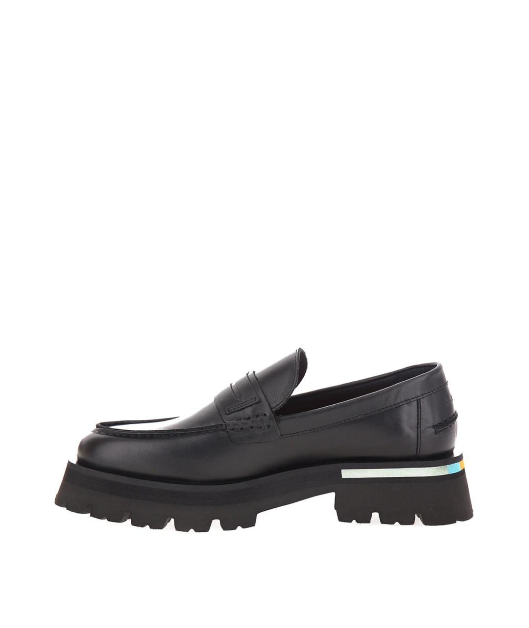 PAUL SMITH Черные кожаные лоферы, фото 2