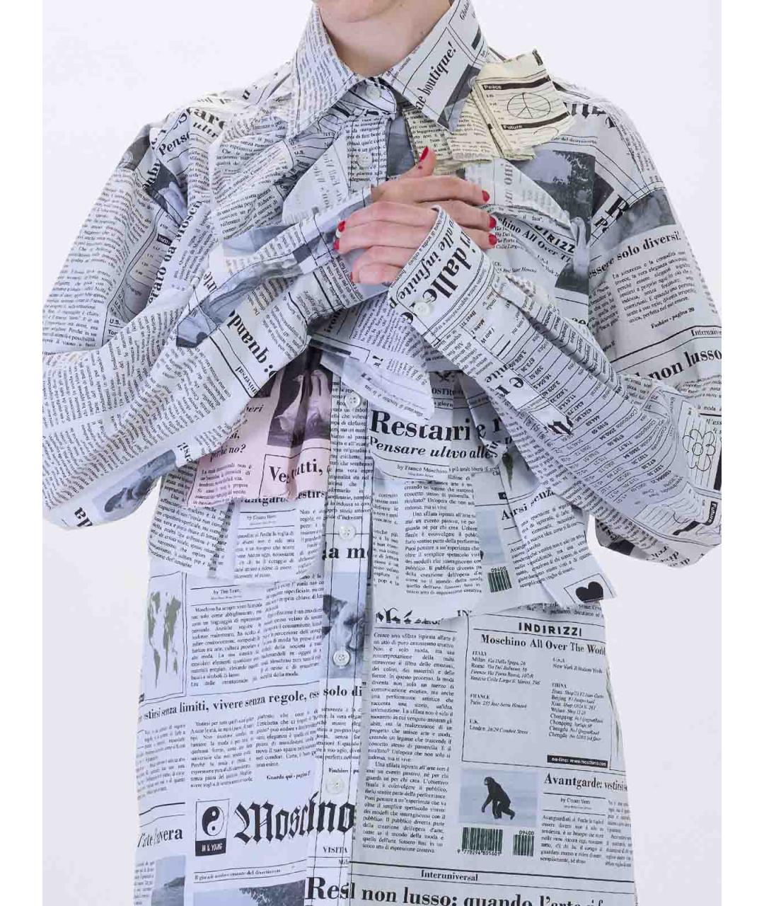 MOSCHINO Мульти хлопковая рубашка, фото 5