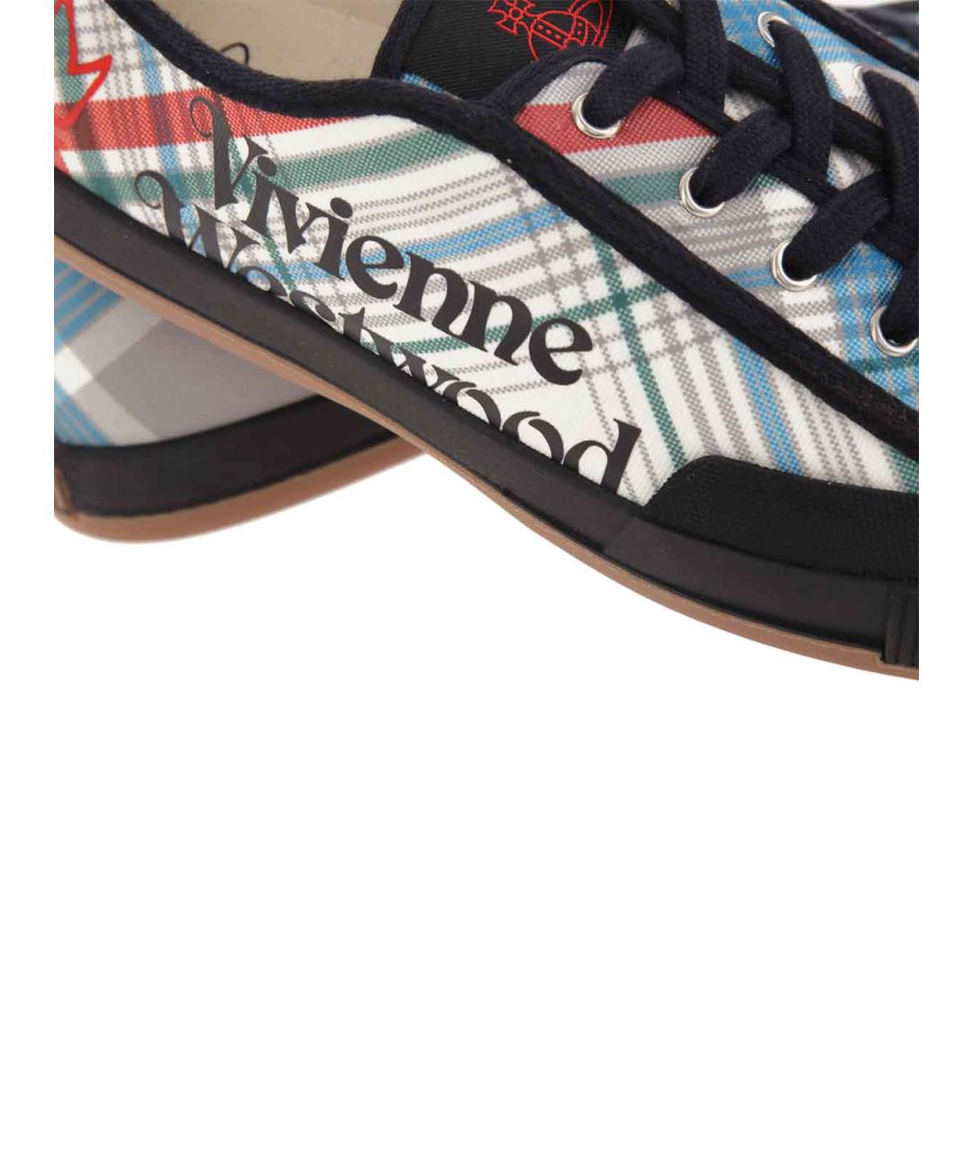 VIVIENNE WESTWOOD Мульти текстильные низкие кроссовки / кеды, фото 6