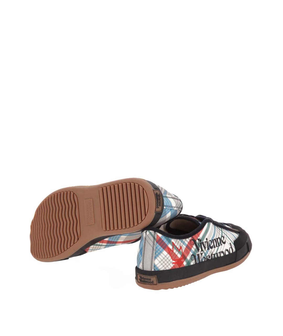 VIVIENNE WESTWOOD Мульти текстильные низкие кроссовки / кеды, фото 5