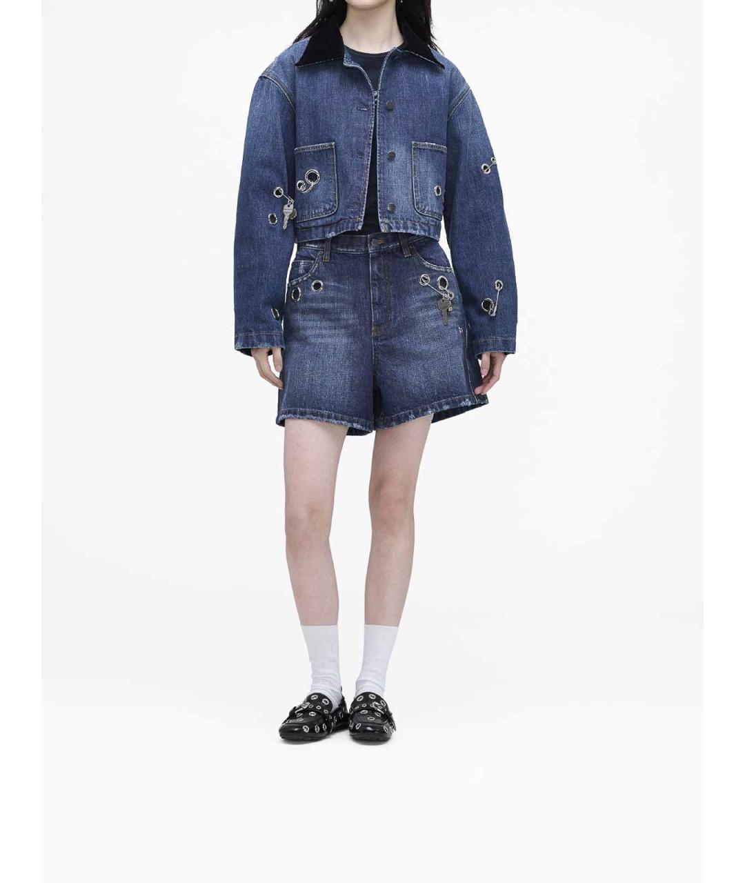MARC JACOBS Синие хлопковые шорты, фото 3