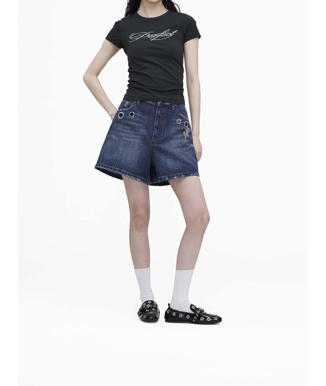 MARC JACOBS Синие хлопковые шорты, фото 4