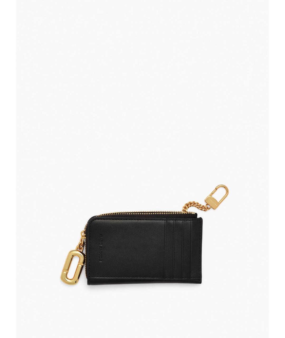MARC JACOBS Черный кожаный кошелек, фото 2
