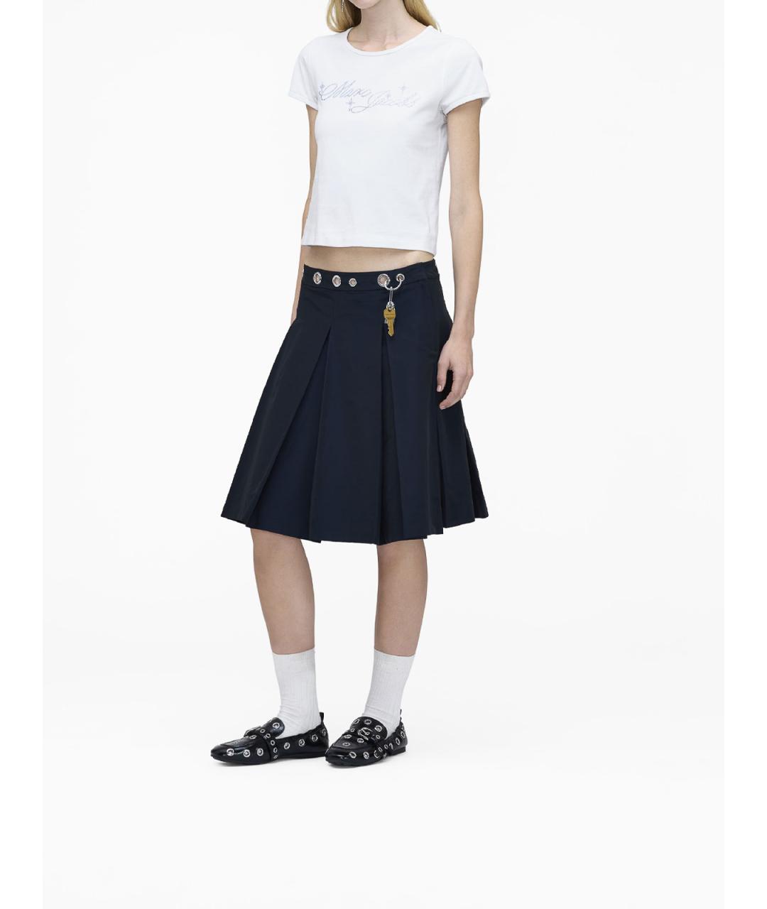 MARC JACOBS Синяя полиэстеровая юбка мини, фото 3
