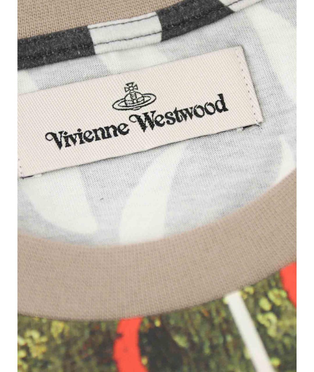 VIVIENNE WESTWOOD Мульти хлопковая футболка, фото 5