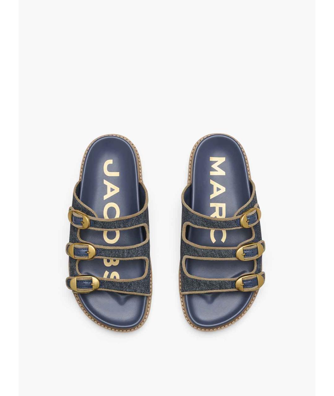 MARC JACOBS Синие текстильные сандалии, фото 3