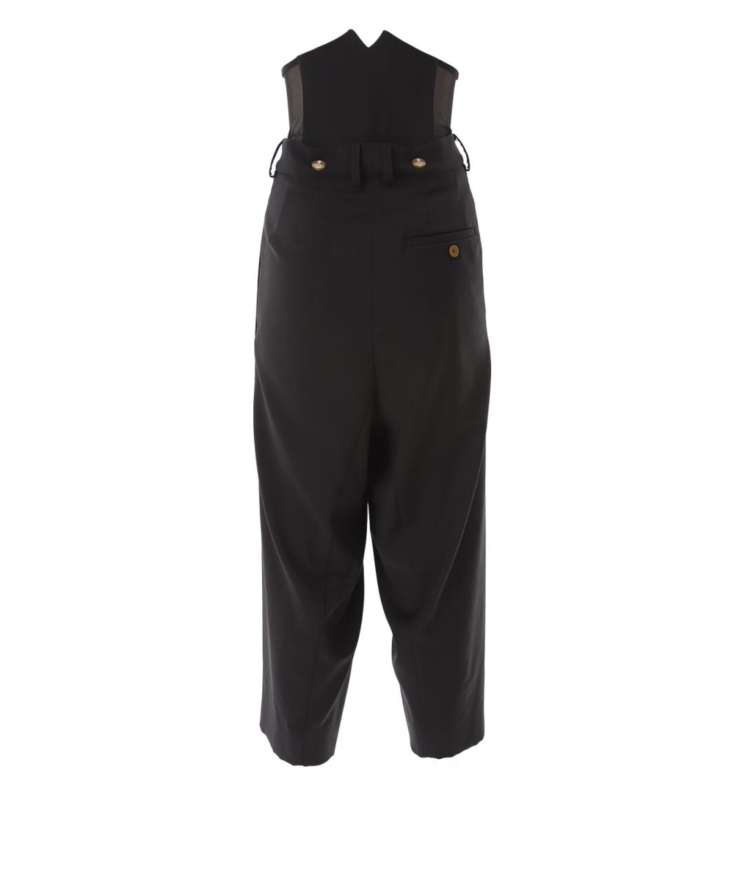 VIVIENNE WESTWOOD Черные шерстяные брюки широкие, фото 2