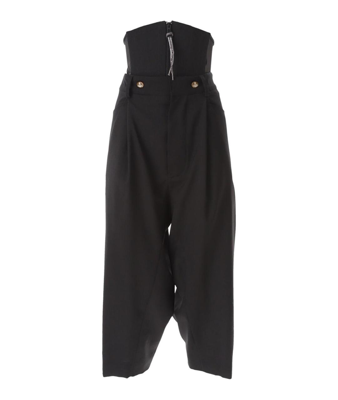 VIVIENNE WESTWOOD Черные шерстяные брюки широкие, фото 1