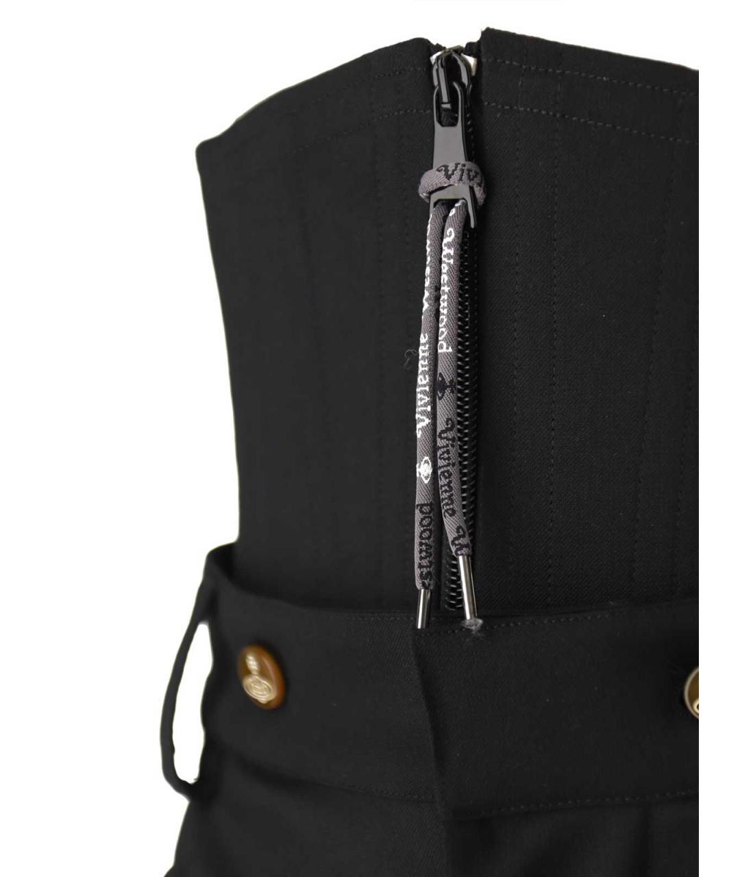 VIVIENNE WESTWOOD Черные шерстяные брюки широкие, фото 3