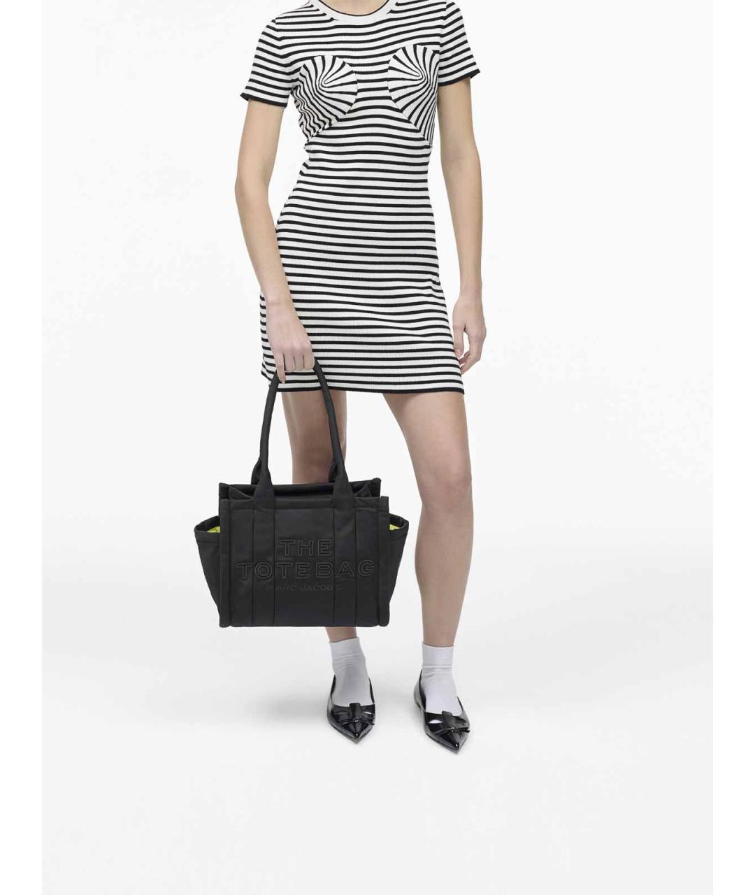MARC JACOBS Черная тканевая сумка тоут, фото 4
