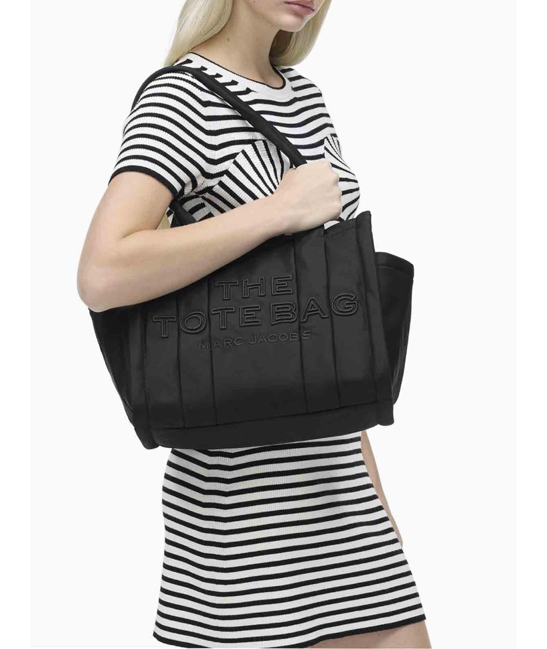 MARC JACOBS Черная тканевая сумка тоут, фото 3