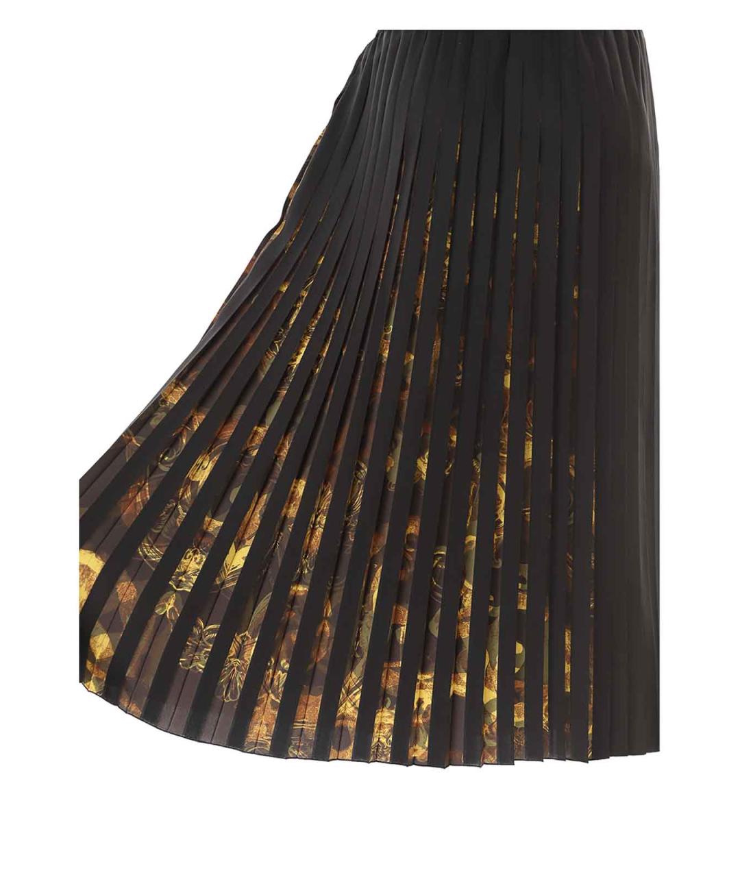 VERSACE JEANS COUTURE Черная полиэстеровая юбка миди, фото 3