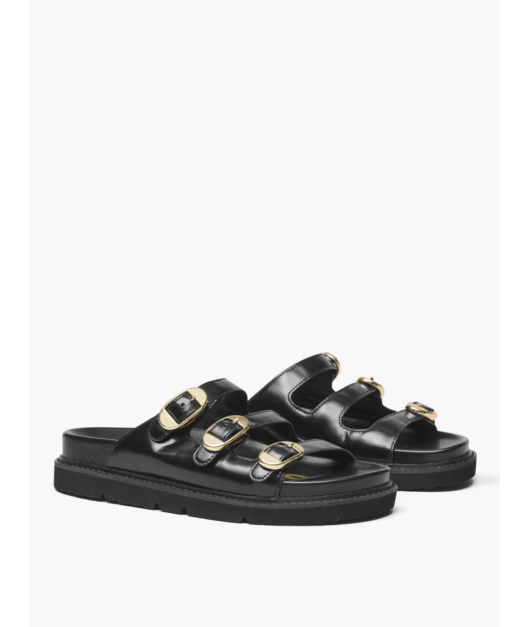 MARC JACOBS Черные кожаные сандалии, фото 2