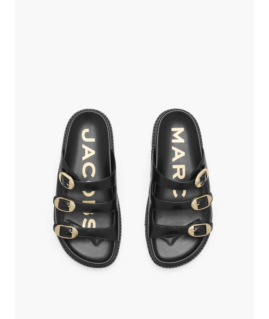 MARC JACOBS Черные кожаные сандалии, фото 3