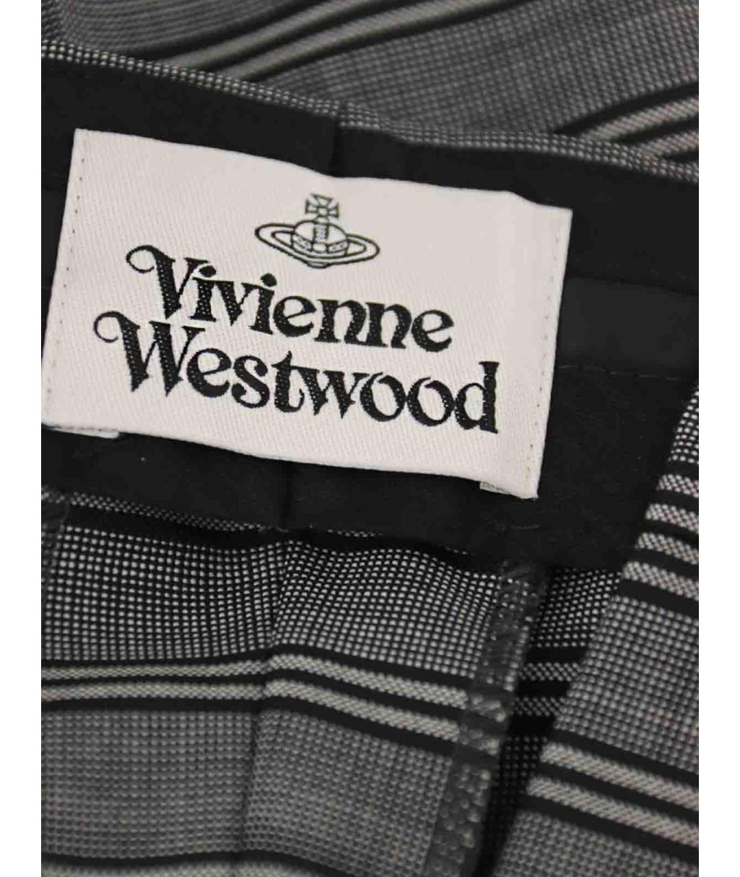 VIVIENNE WESTWOOD Мульти шерстяные повседневные брюки, фото 6