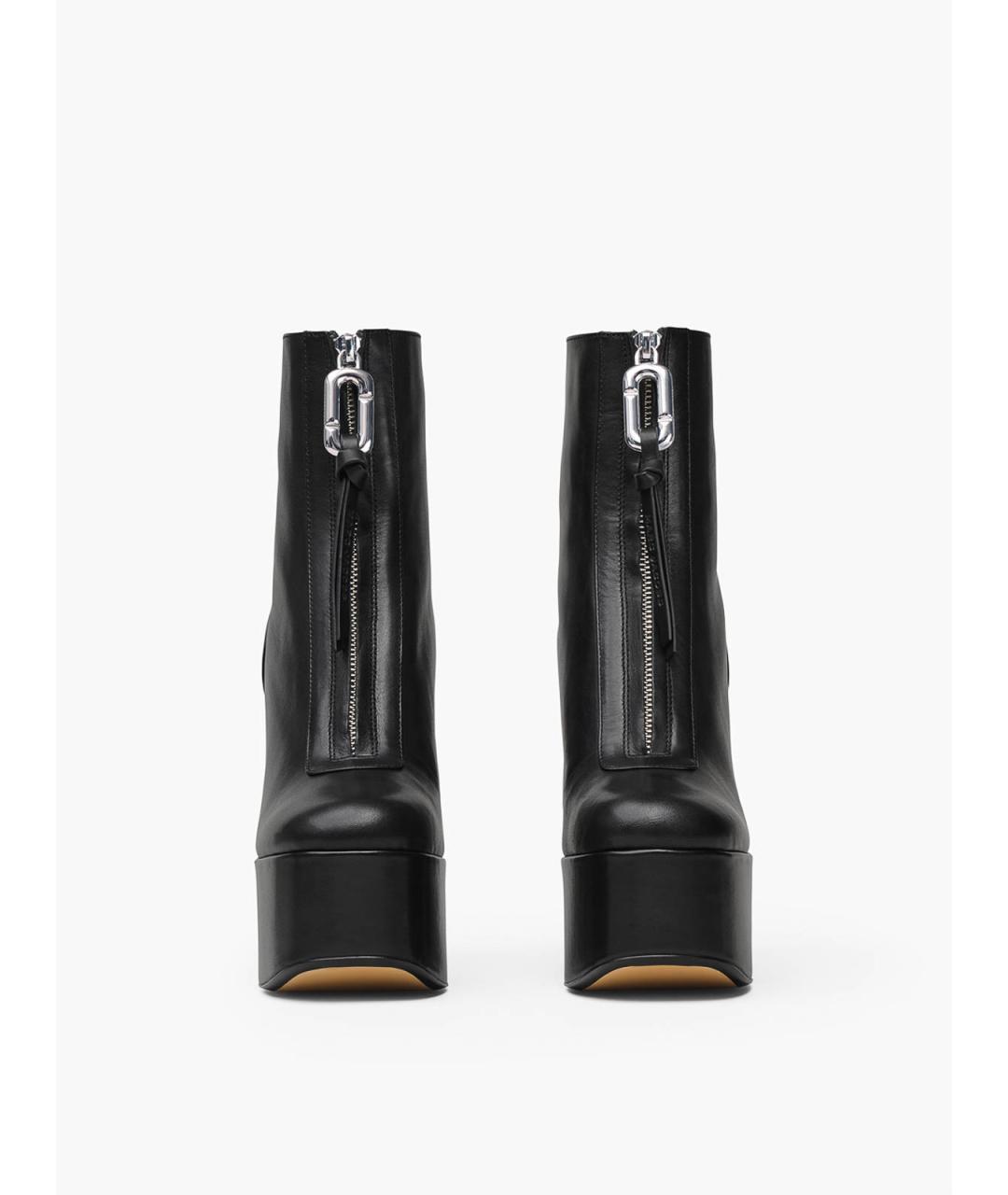 MARC JACOBS Черные кожаные ботильоны, фото 3
