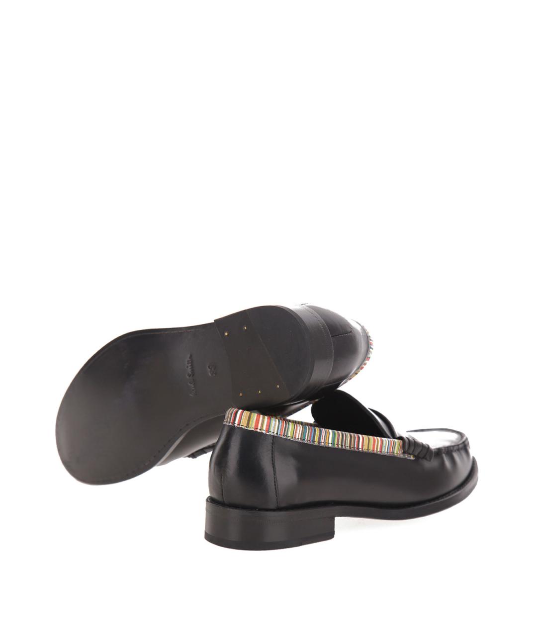 PAUL SMITH Черные кожаные лоферы, фото 4