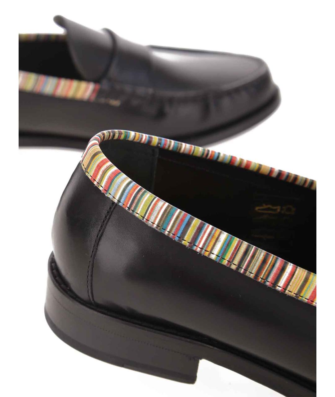 PAUL SMITH Черные кожаные лоферы, фото 5