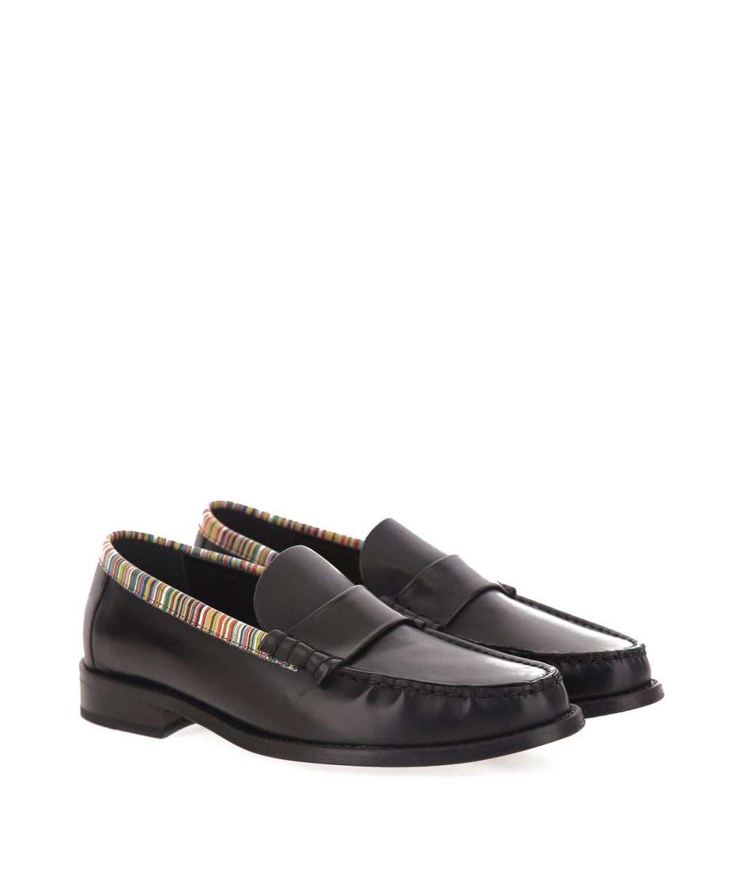 PAUL SMITH Черные кожаные лоферы, фото 3