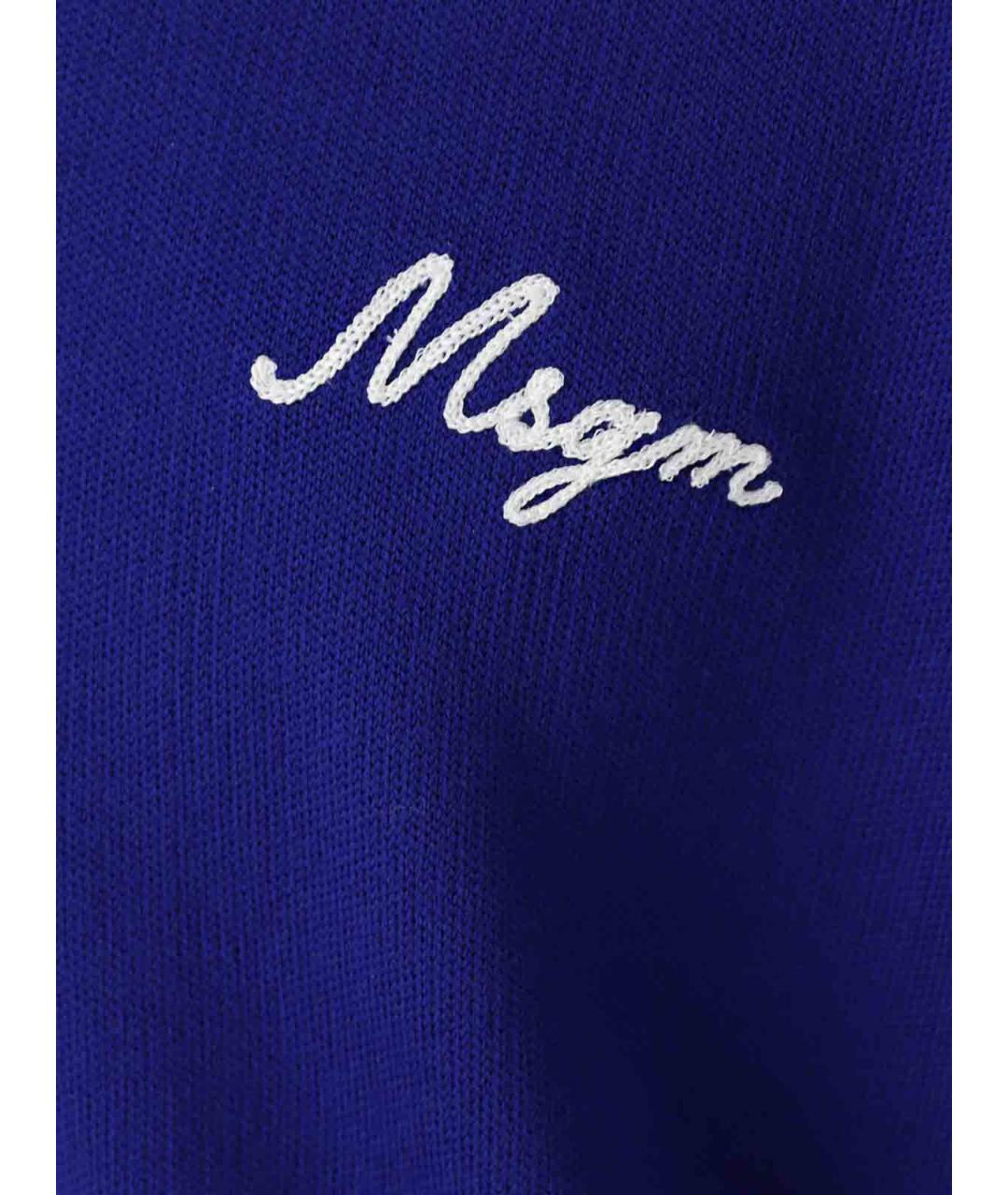 MSGM Синий шерстяной джемпер / свитер, фото 4