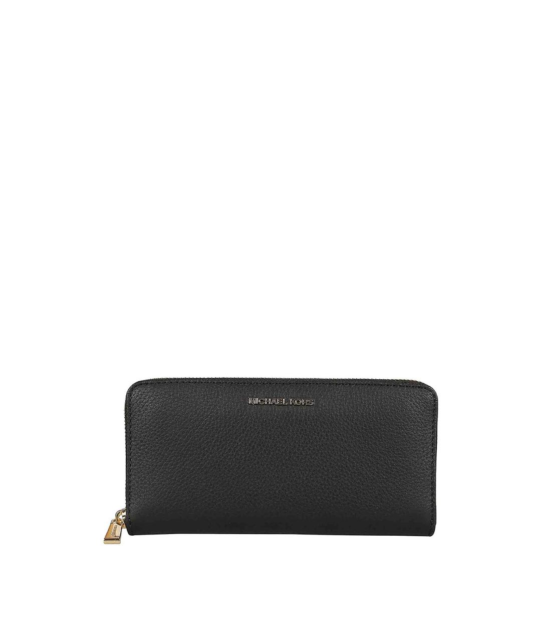 MICHAEL KORS Черный кожаный кошелек, фото 4