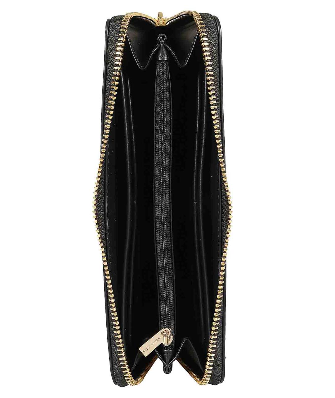 MICHAEL KORS Черный кожаный кошелек, фото 3