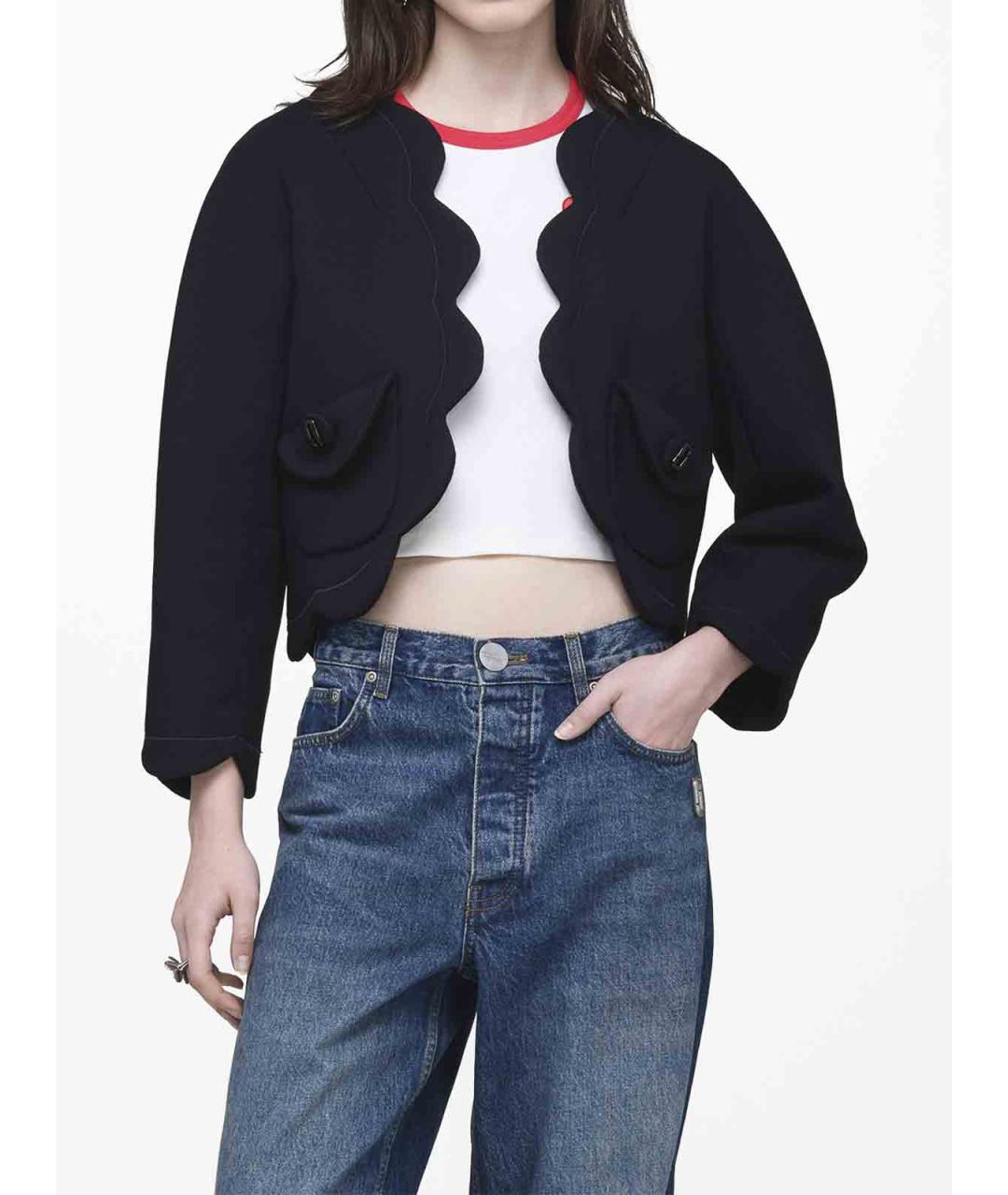 MARC JACOBS Черный шерстяной жакет/пиджак, фото 6