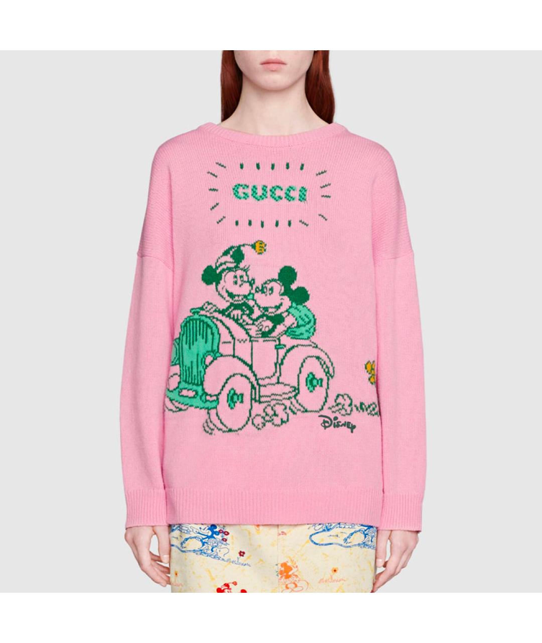 GUCCI Розовый джемпер / свитер, фото 5