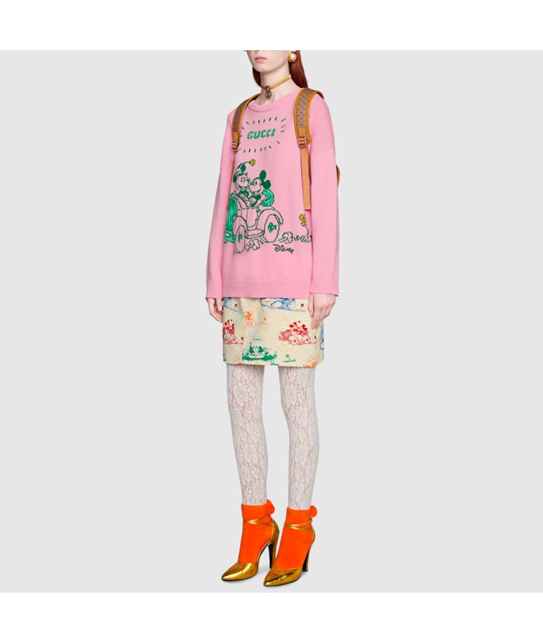 GUCCI Розовый джемпер / свитер, фото 3