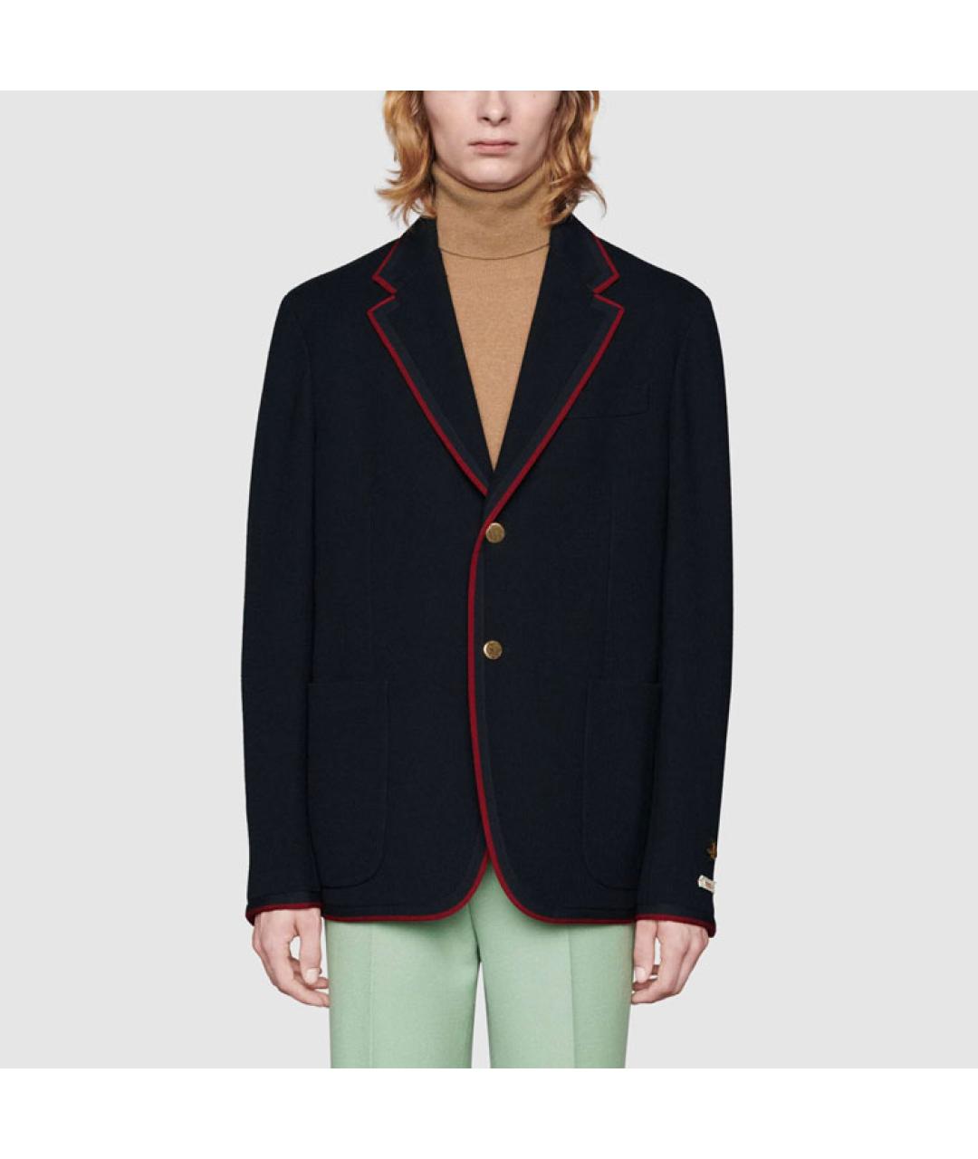 GUCCI Темно-синий пиджак, фото 4
