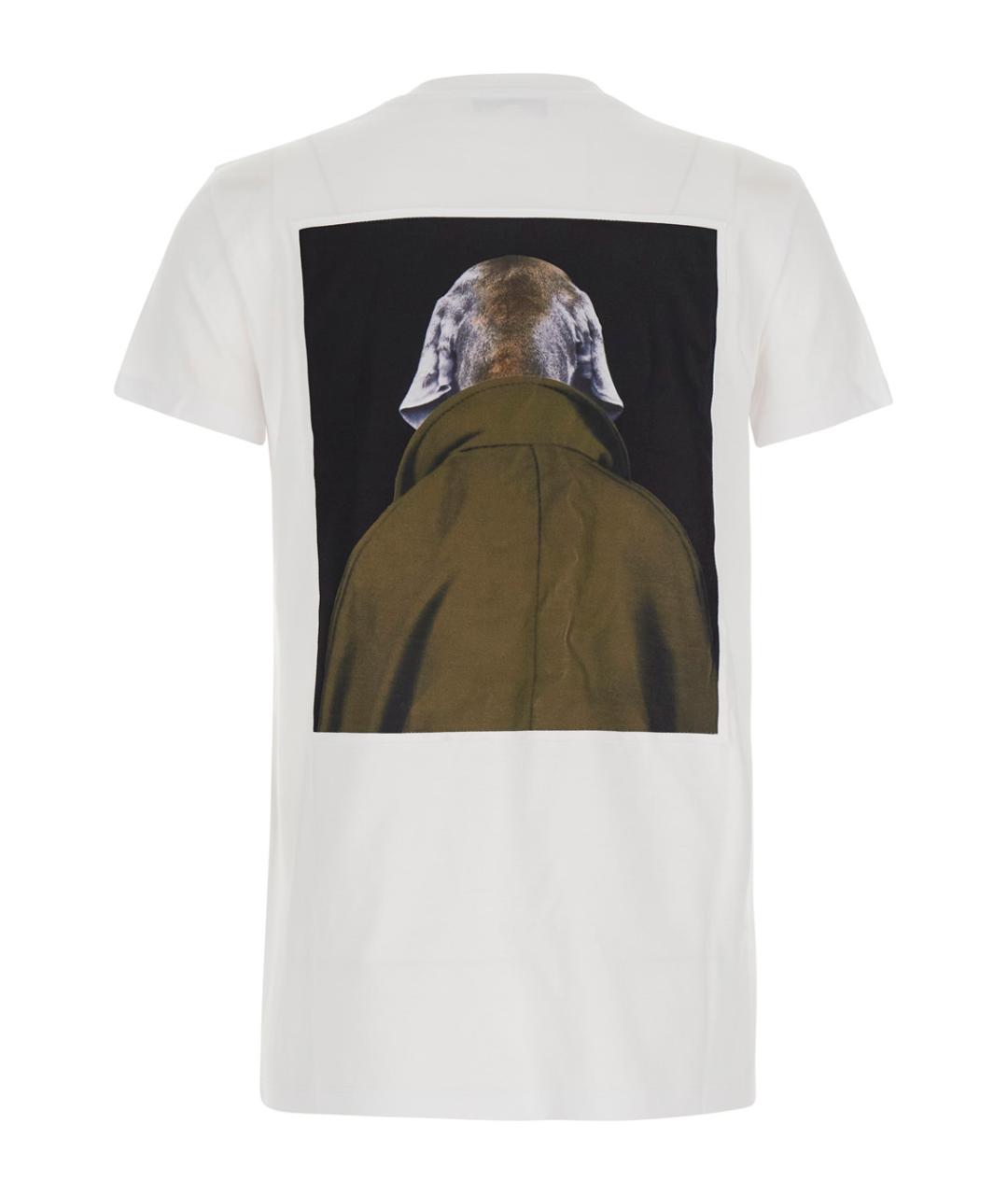 MAX MARA Белая хлопковая футболка, фото 2